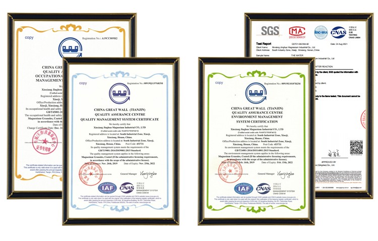 Certifications